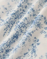 Blue Floral Ruched Slip Midi Dress - Image 9